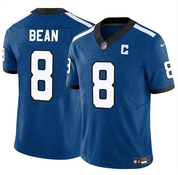 Indianapolis Colts #8 Jason Bean Blue 2024 F.U.S.E. Throwback Vapor Limited Stitched Jersey - Zenithce