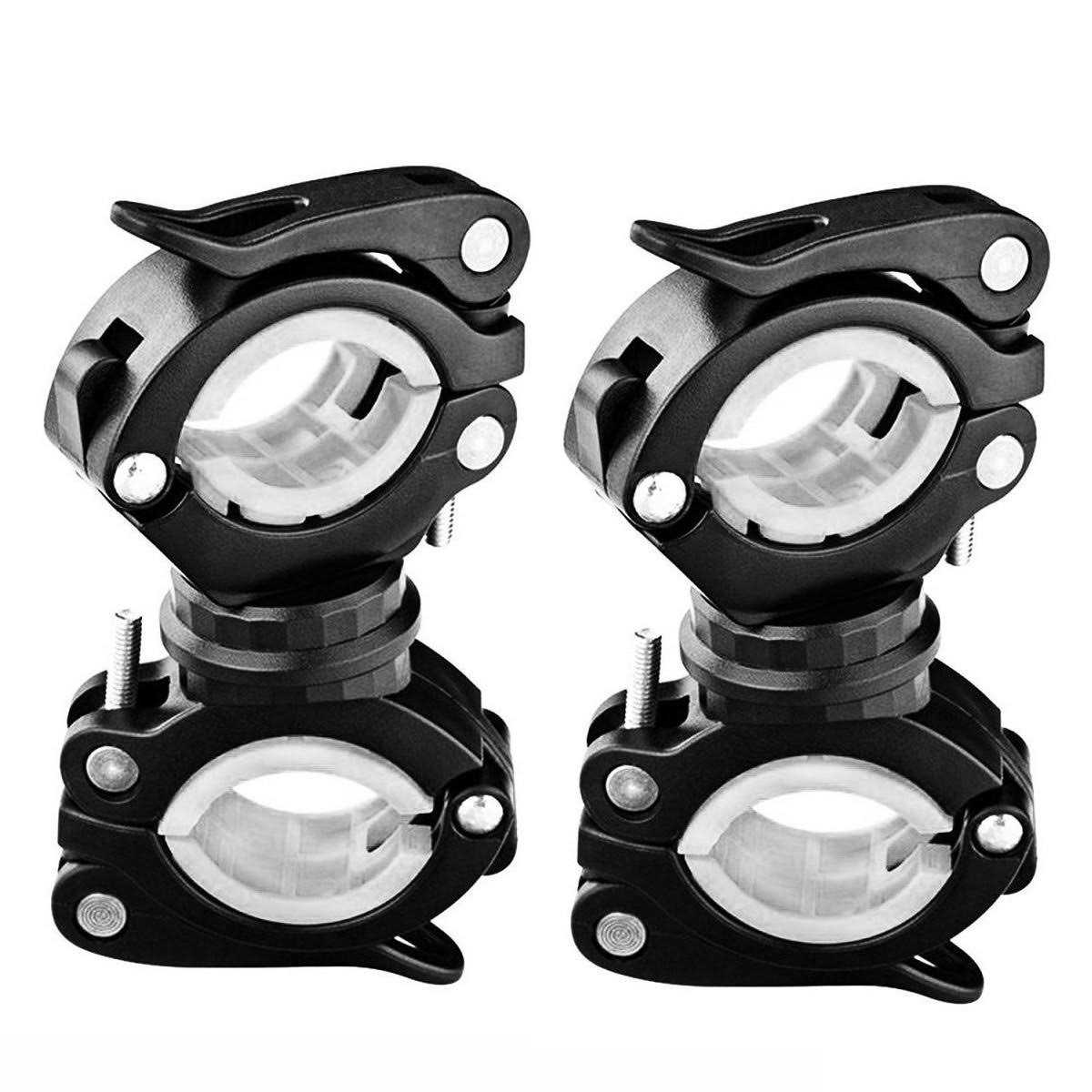Vonpri Flashlight Holder Mount Bicycle Mounting Bracket Flashlight Holder Torch Clip 360 Rotation - Zenithce