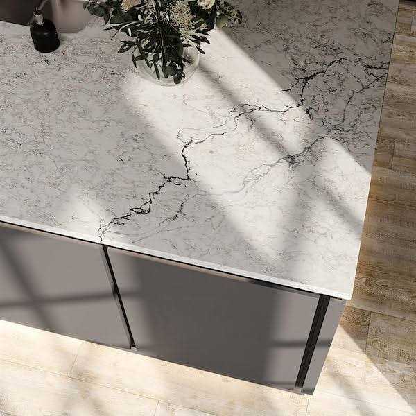 VIATERA 3 in. x 3 in. Quartz Countertop Sample - Zenithce
