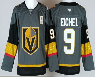 Vegas Golden Knights #9 Jack Eichel Gray Authentic Jersey - Zenithce