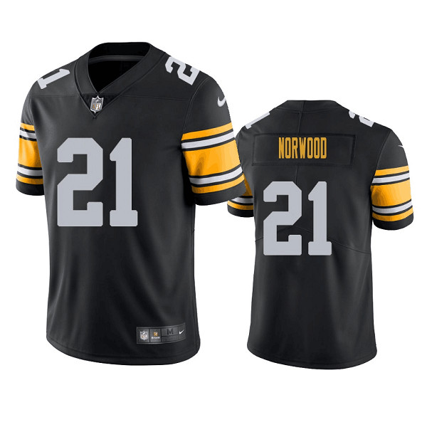 Pittsburgh Steelers #21 Tre Norwood Black Vapor Untouchable Limited Stitched Jersey - Zenithce