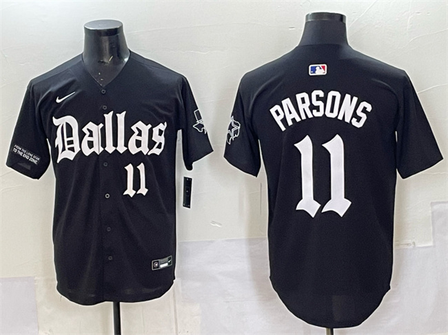 Dallas Cowboys #11 Micah Parsons Black 'Gothic Lone Star Edition' Limited Stitched Jersey - Zenithce