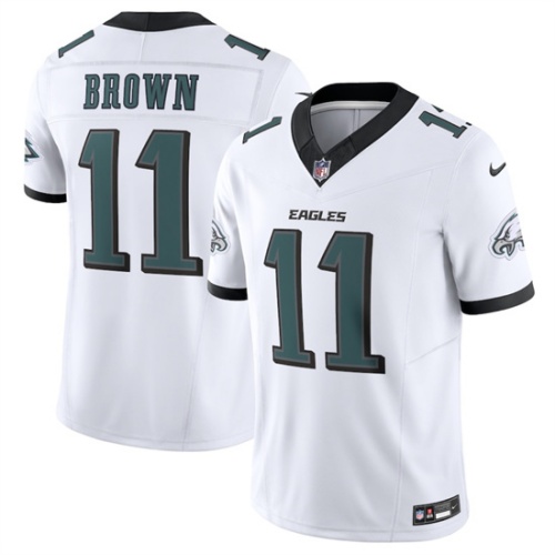Philadelphia Eagles #11 A.J. Brown White 2024 New F.U.S.E. Vapor Untouchable Limited Stitched Jersey - Zenithce