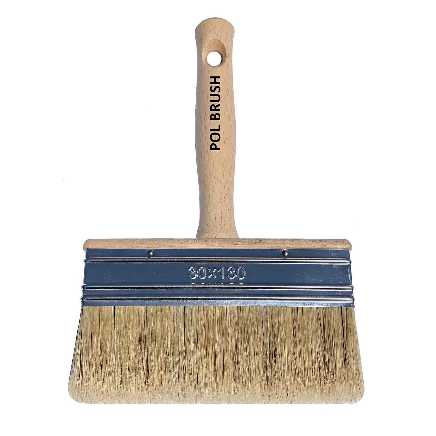European Professional Stain Block Paint Brush Natural Bristle Wooden Handle - Zenithce