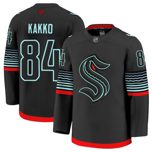 Seattle Kraken #84 Kaapo Kakko Black Alternate Stitched Jersey - Zenithce