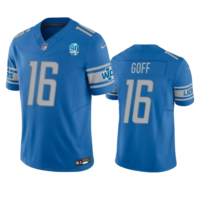 Detroit Lions #46 Jack Campbell Blue 2023 F.U.S.E. 90th Anniversary Vapor Untouchable Limited Stitched Jersey - Zenithce