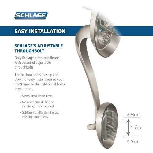 Schlage Brookshire Handleset Exterior - Zenithce