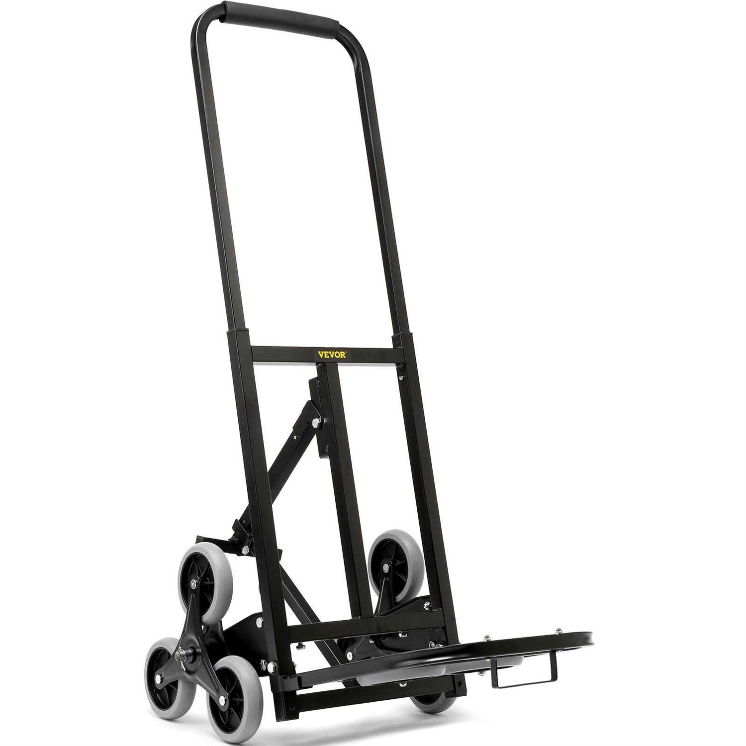 VEVOR Stair Climbing Cart 550 lbs Load Capacity Aluminum Hand Truck Dolly with Dual Handles - Zenithce
