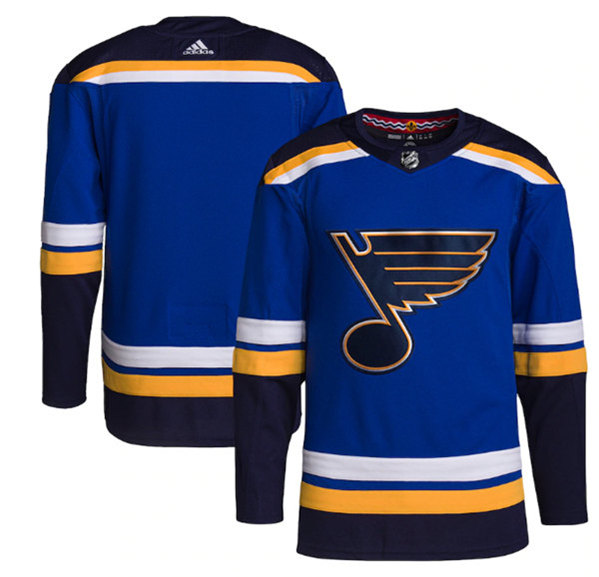 St. Louis Blues Blank Blue Stitched Jersey - Zenithce