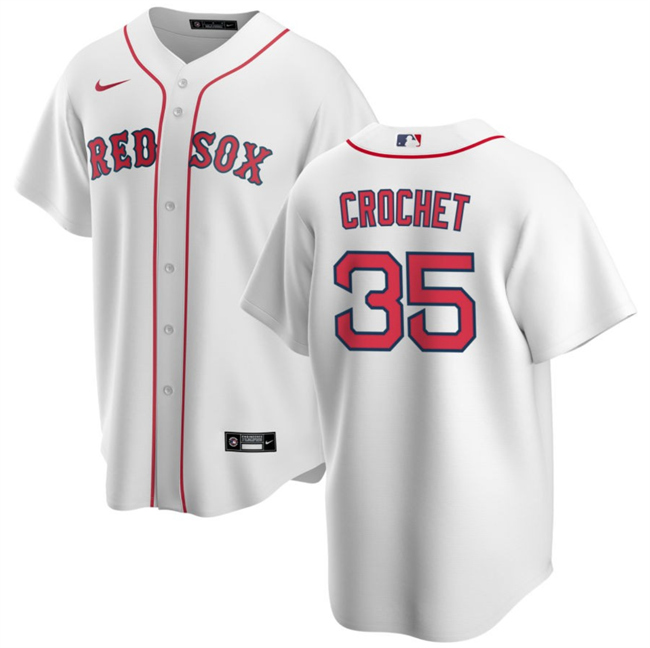 Boston Red Sox #35 Garrett Crochet White 2024 Cool Base Stitched Jersey - Zenithce