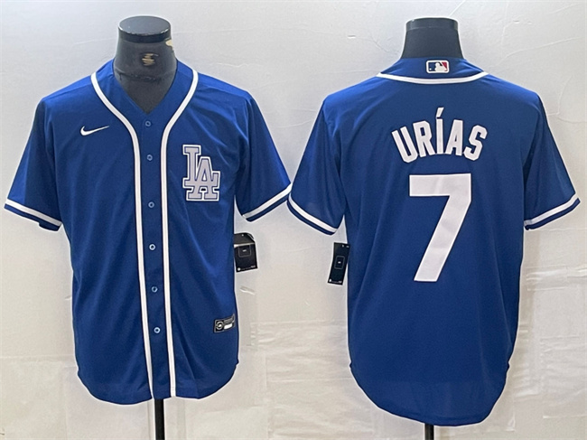 Los Angeles Dodgers #7 Julio Urías Blue Cool Base Stitched Jersey - Zenithce