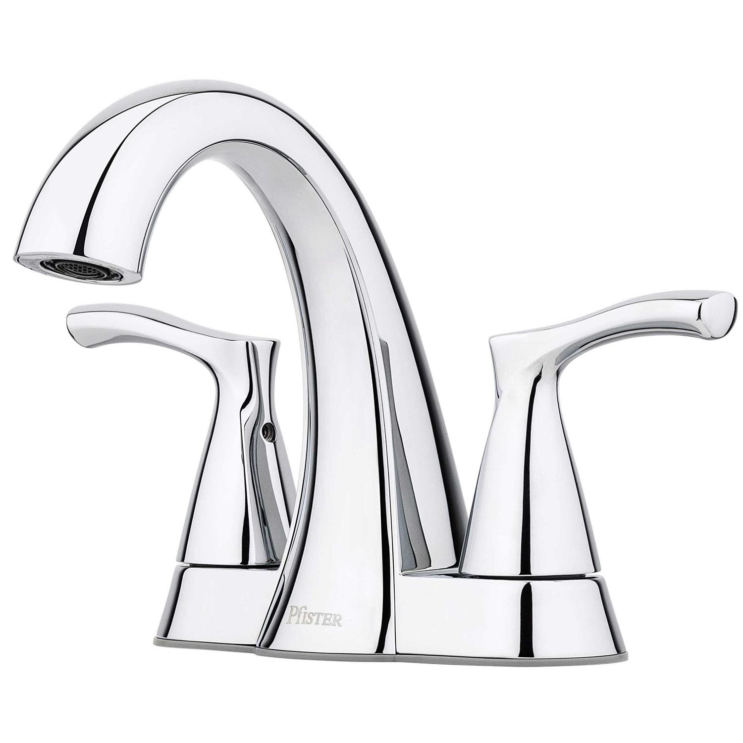 Pfister Masey Brushed Nickel 2-Handle 4-in Centerset WaterSense Bathroom Faucet - Zenithce