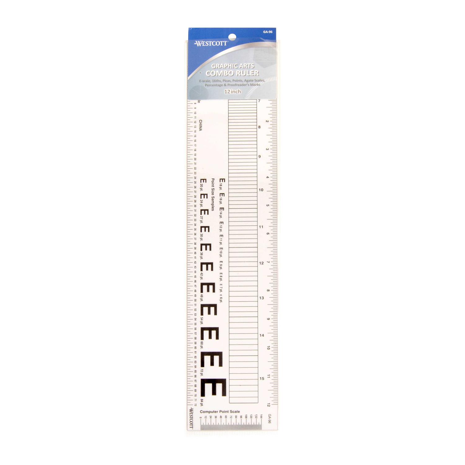 Ruler 12 inch, Clear Plastic 12 inch Ruler, Apply to Rulers for Kids and Office Use Measuring Tools - Zenithce