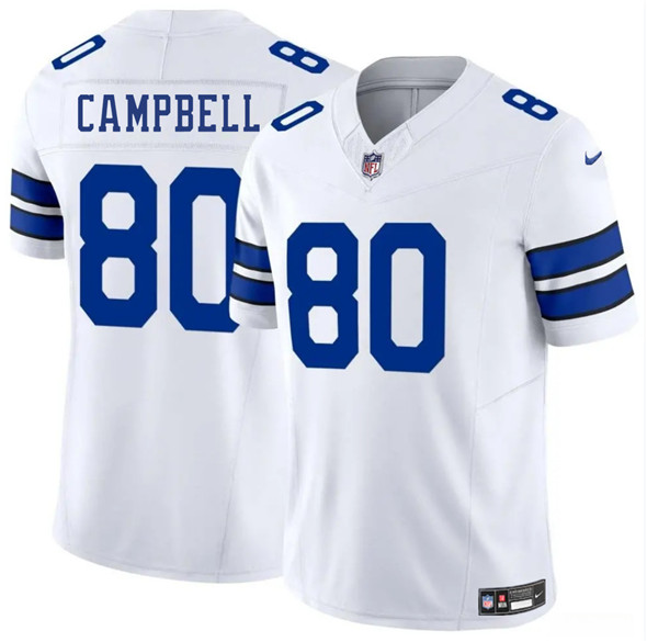 Dallas Cowboys #80 Parris Campbell White 2025 F.U.S.E. Vapor Untouchable Limited Stitched Jersey - Zenithce
