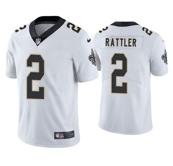 New Orleans Saints #2 Spencer Rattler White 2025 Vapor Limited Stitched Jersey - Zenithce