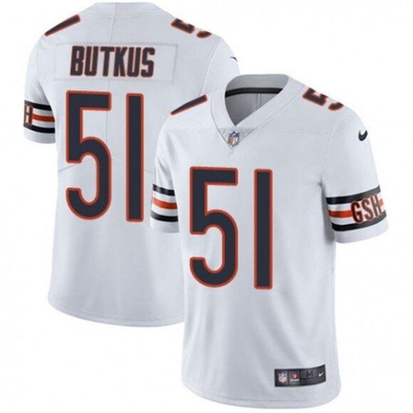 Chicago Bears #51 Dick Butkus White Vapor Untouchable Limited Stitched Jersey - Zenithce