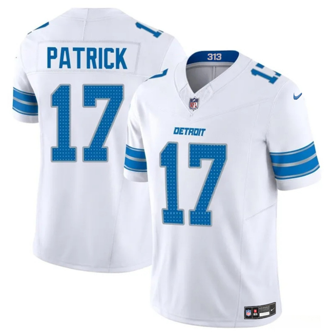 Detroit Lions #17 Tim Patrickn White 2024 F.U.S.E. Vapor Limited Stitched Jersey - Zenithce