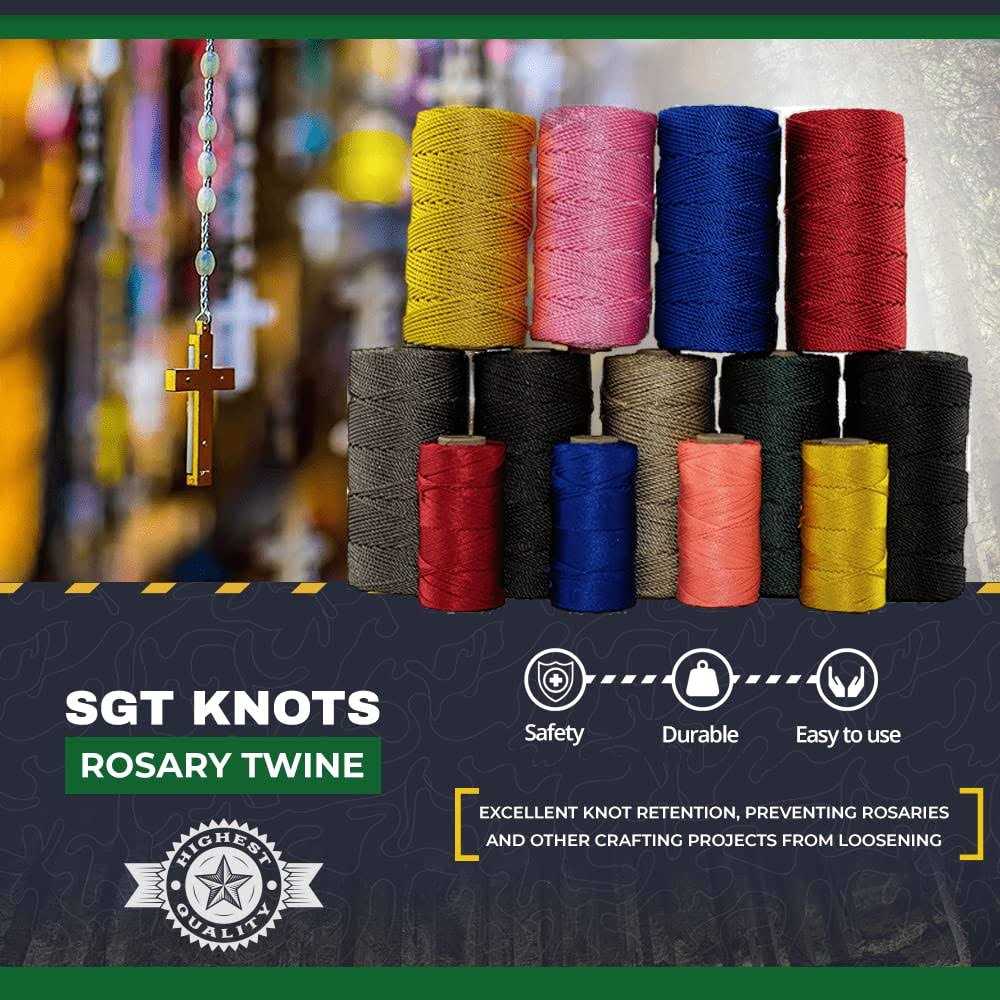 SGT KNOTS #36 Twisted Nylon Rosary Twine - Zenithce