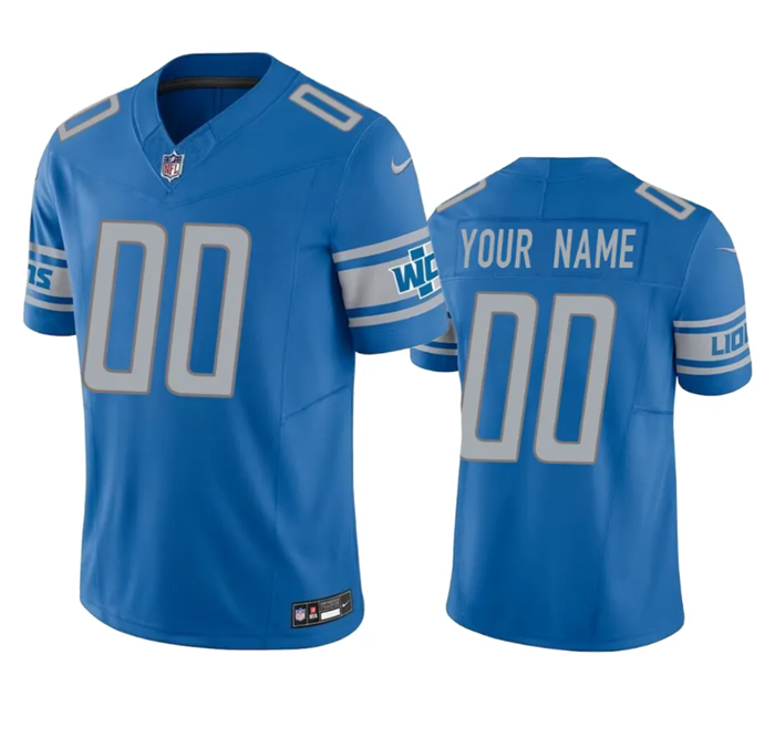 Detroit Lions Custom Blue 2023 F.U.S.E. Vapor Untouchable Limited Stitched Jersey - Zenithce