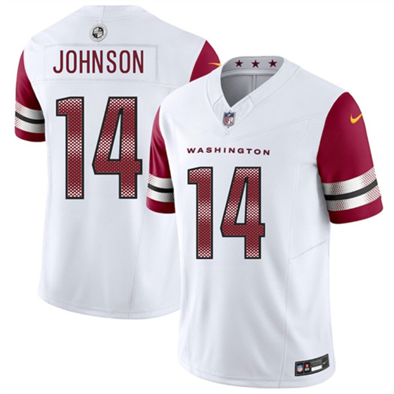 Washington Commanders #14 Josh Johnson White 2025 F.U.S.E. Vapor Limited Football Stitched Jersey - Zenithce