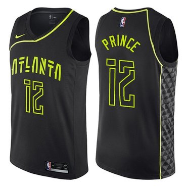 Atlanta Hawks #12 Authentic Taurean Prince Black City Edition Jersey - Zenithce