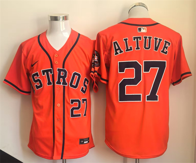 Houston Astros #27 Jose Altuve Orange Limited Stitched Jersey - Zenithce