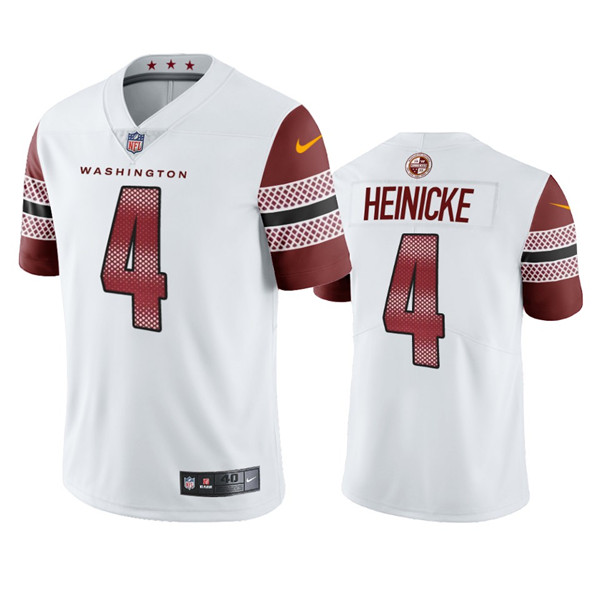 Washington Commanders #4 Taylor Heinicke White Vapor Untouchable Stitched Football Jersey - Zenithce