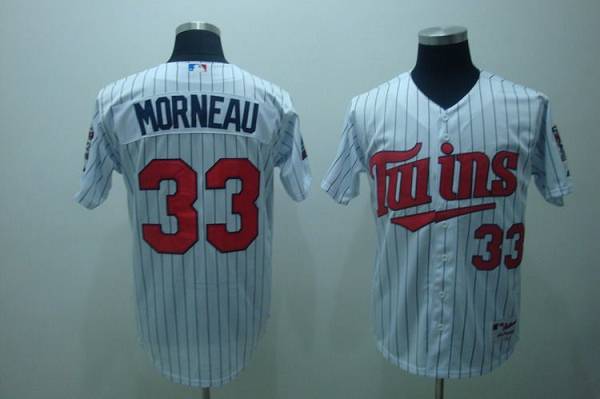 Twins #33 Justin Morneau Stitched White Jersey - Zenithce