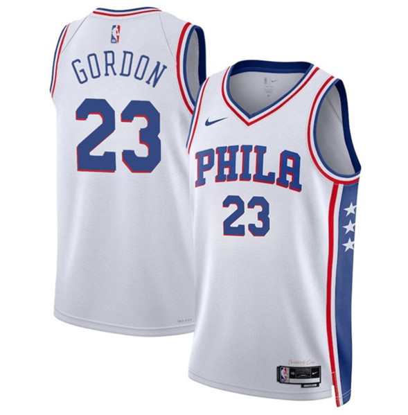 Philadelphia 76ers #23 Eric Gordon White Association Edition Stitched Jersey - Zenithce