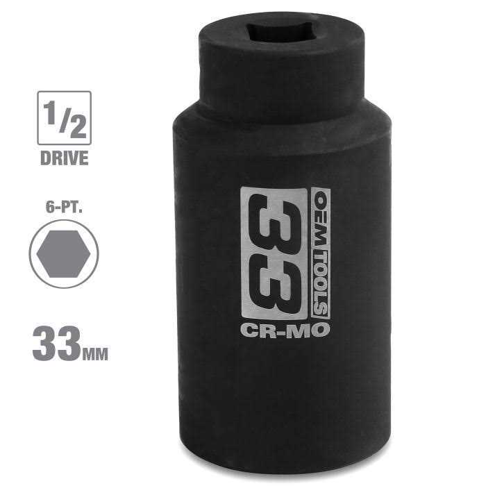 OEMTOOLS 0.50 in Drive 6-Pt 32mm Axle Nut Socket 25204 - Zenithce