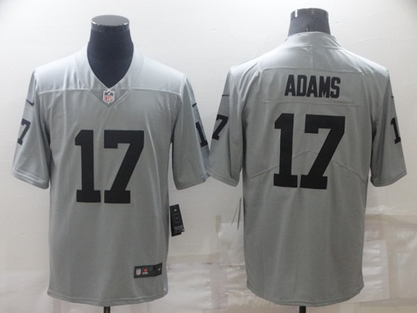 Las Vegas Raiders #17 Davante Adams Grey Limited Stitched Jersey - Zenithce