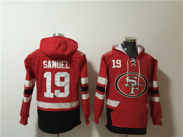 San Francisco 49ers #19 Deebo Samuel Red Black Ageless Must-Have Lace-Up Pullover Hoodie - Zenithce