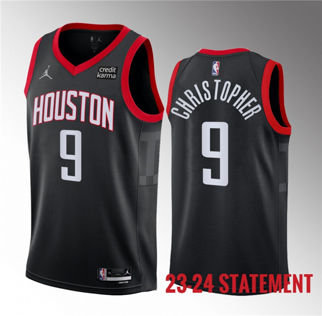 Houston Rockets #9 Josh Christopher Black 2023 Statement Edition Stitched Jersey - Zenithce