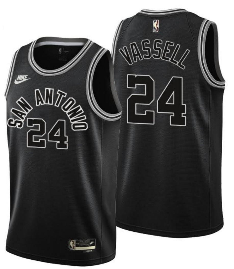 San Antonio Spurs #24 Devin Vassell Black Stitched Jersey - Zenithce