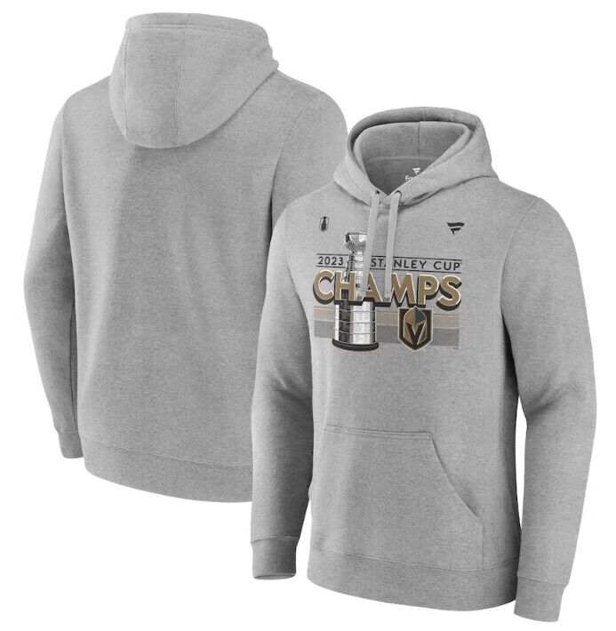 Vegas Golden Knights Heather Gray 2023 Stanley Cup Champions Locker Room Pullover Hoodie - Zenithce