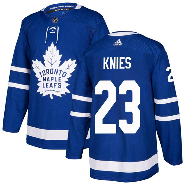 Toronto Maple Leafs #23 Matthew Knies Blue Stitched Jersey - Zenithce