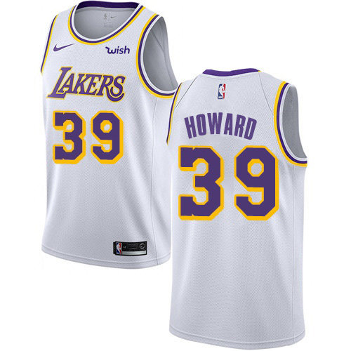 Lakers #39 Dwight Howard White Swingman Association Edition Jersey - Zenithce
