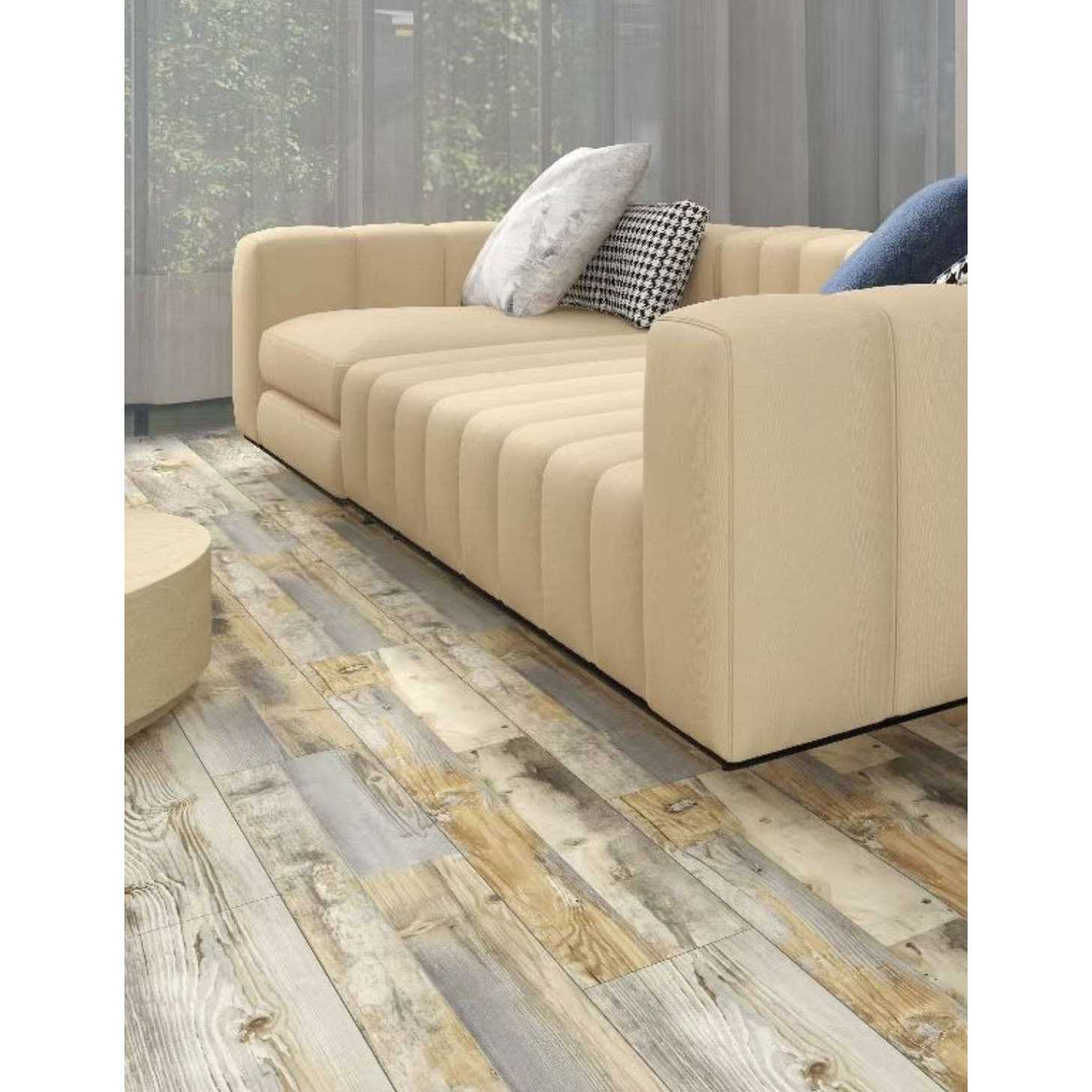 Dekorman 20 MIL x 7.1 in. W x 48 in. L Click Lock Waterproof Luxury Vinyl Plank Flooring - Zenithce