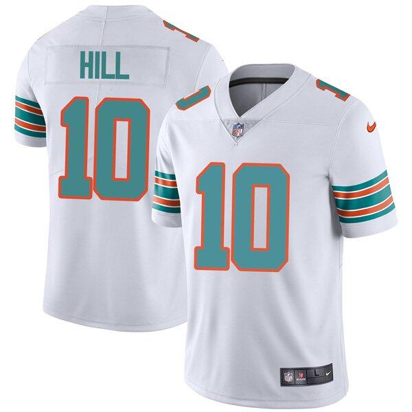 Miami Dolphins #10 Tyreek Hill White Color Rush Limited Stitched Football Jersey - Zenithce
