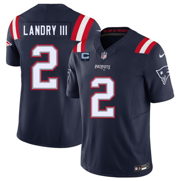 New England Patriots #2 Harold Landry III Navy 2025 F.U.S.E. With 1-Star C Patch Vapor Limited Stitched Jersey - Zenithce