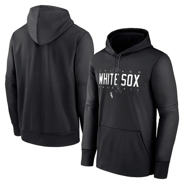 Chicago White Sox Black Pregame Performance Pullover Hoodie - Zenithce
