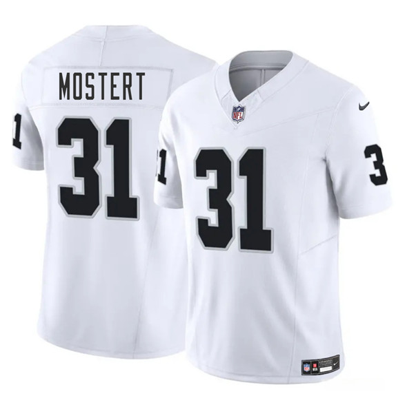 Las Vegas Raiders #31 Raheem Mostert White 2025 F.U.S.E. Vapor Stitched Jersey - Zenithce