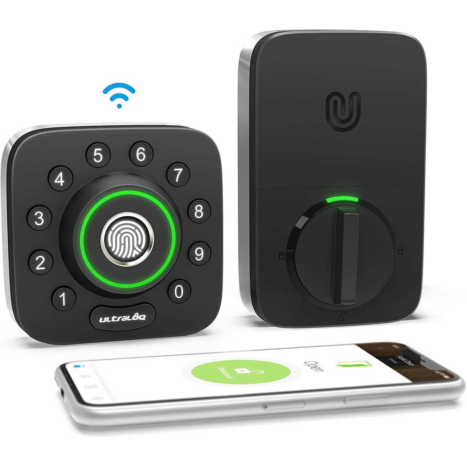 Ultraloq U-Bolt Pro Wi-Fi Deadbolt Smart Lock with Passage Handle - Zenithce