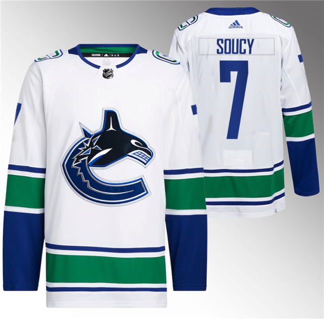 Vancouver Canucks #7 Carson Soucy White Stitched Jersey - Zenithce