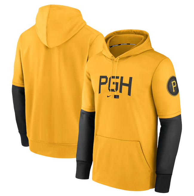 Pittsburgh Pirates Gold 2023 City Connect Therma Performance Pullover Hoodie - Zenithce