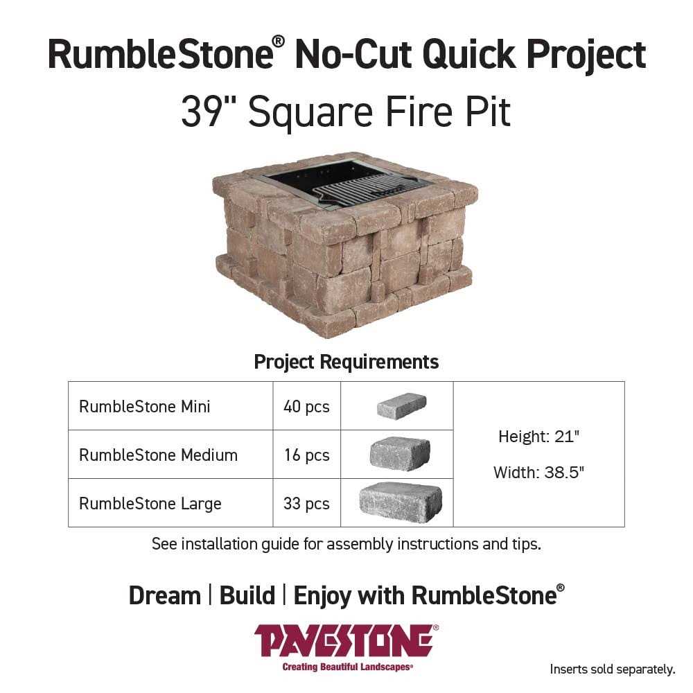 Pavestone RumbleStone 3.5 in. x 7 Concrete Garden Wall Block - Zenithce