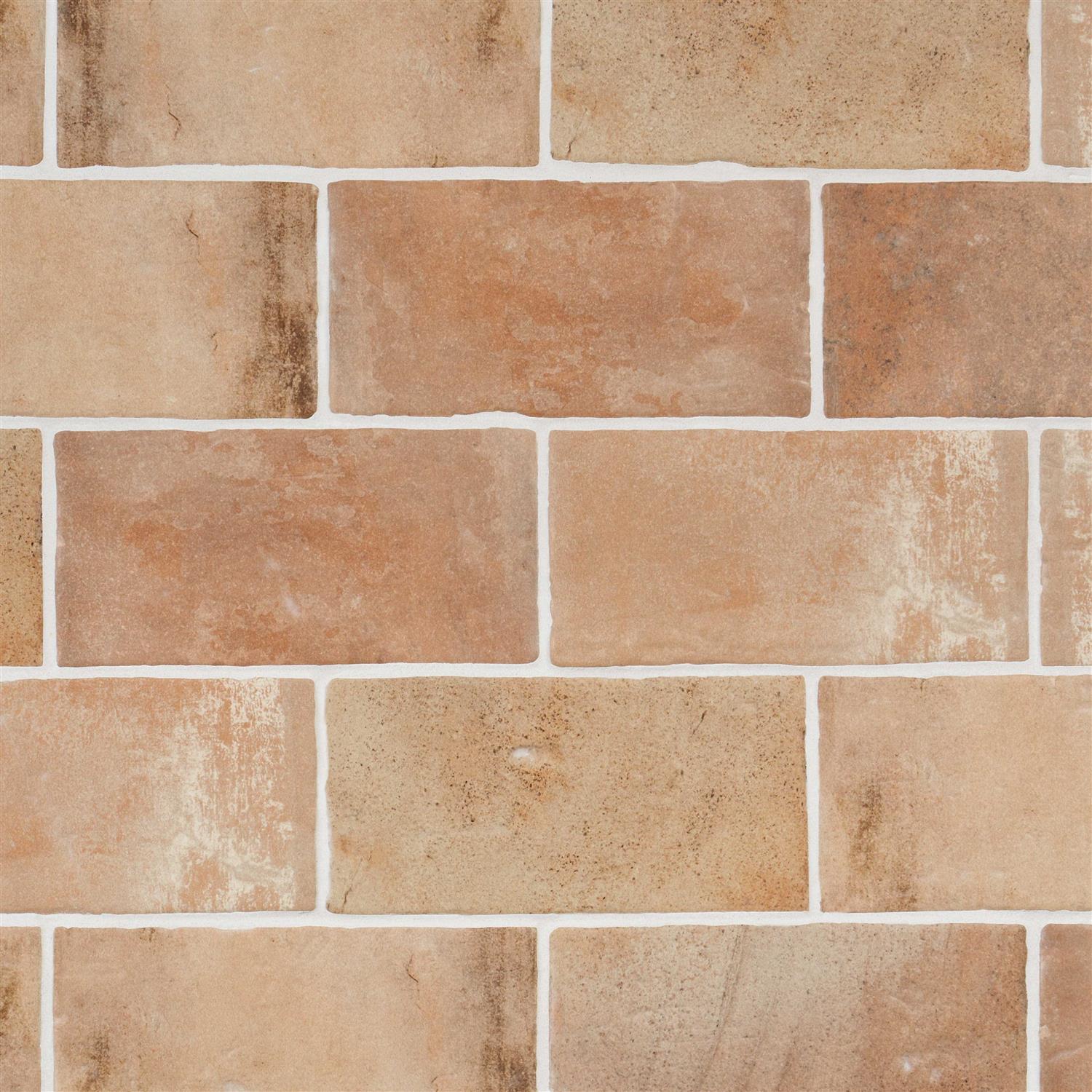 Tripoli 3.93 x 7.87 Ceramic Terracotta Look Subway Wall Tile Ivy Hill Tile - Zenithce