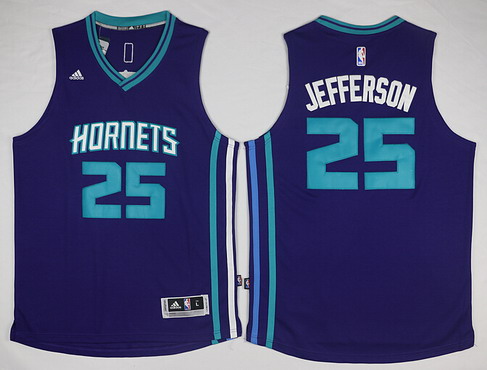 Charlotte Hornets #25 Al Jefferson Revolution 30 Swingman 2015 New Purple Jersey - Zenithce