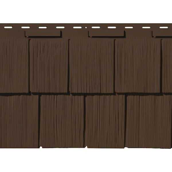 Novik Shake RS 14.5 in. x 48.75 in. Rough Sawn Shake Plastic Shake Vinyl Siding - Zenithce