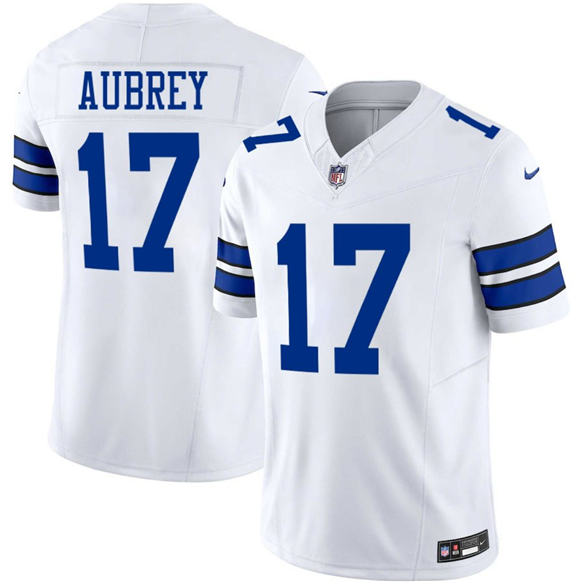 Dallas Cowboys #17 Brandon Aubrey White 2025 F.U.S.E Vapor Untouchable Limited Football Stitched Jersey - Zenithce